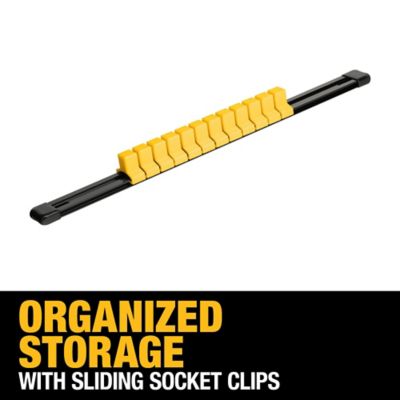 Image showing  1/2 in. Drive Socket Rail, Holds 12 Sockets