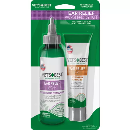 Vet's Best Wash and Dry for Dog Ear Relief Dog Ear Care