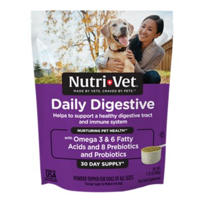 Nutri-Vet Daily Digestive Powder Supplement for Dogs, 1.76 lb., 30 Day Supply