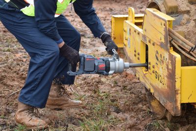 Image showing 8 th Ingersoll Rand 20 V, High-torque 1 in. Cordless Impact Wrench Kit, 4 Batteries and Charger, 6 in. Ext Anvil, W9691-K4E