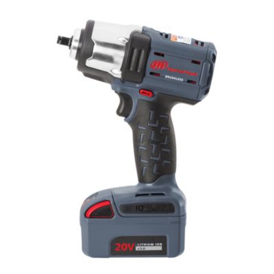 Image showing 5 th Ingersoll Rand 20-V Mid-torque 3/8 in. Cordless Impact Wrench Kit, 550 lbs. Nut-busting Torque, 2 Batt and Charger, W5133-K22