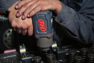 Image showing 9 th Ingersoll Rand 3/4 in. Air Impact Wrench, Quiet, 2,000 ft. lb. Nut-busting torque, Maintenance Duty, Pistol Grip