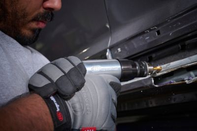 Image showing  3/8 in. Pistol Grip Air Drill, Keyed Chuck, Non-reversible, 2000 RPM, 0.5 Horsepower