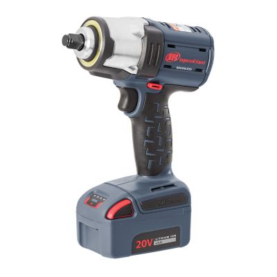 Image showing  20-Volt Mid-torque 1/2 in. Cordless Impact Wrench Kit, 550 ft.-lbs. Nut-busting Torque, 2 Batt and Charger