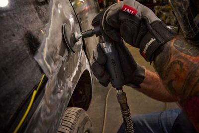 Image showing 5 th Ingersoll Rand Right Angle Air Die Grinder 2 in. & 3 in. Pad Kit, 20000 RPM, Rear Exhaust, 0.33 Horsepower