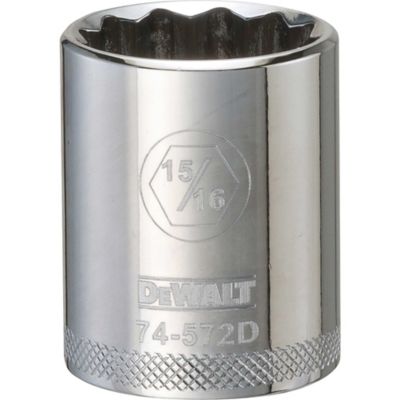 DeWALT 1/2 in. Drive SAE 15/16 in. 12-Point Socket