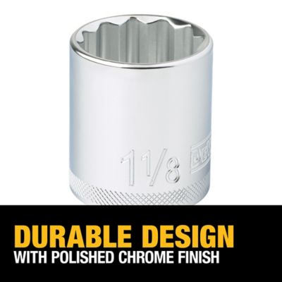 Image showing  1/2 in. Drive SAE 1-1/8 in. 12-Point Socket