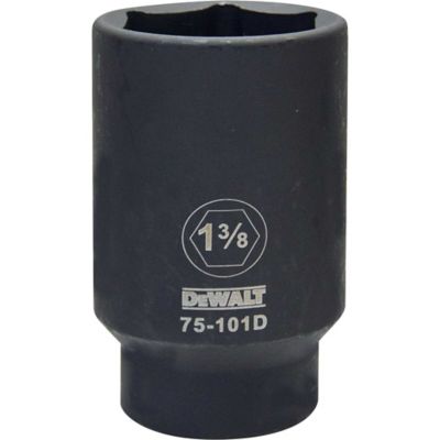 DeWALT 3/4 in. Drive SAE 1-3/8 in. 6-Point Deep Impact Socket