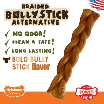 Image showing  Power Chew Braided Bully Stick Alternative Dog Chew Toy, Large/Giant, Up to 50 lb.