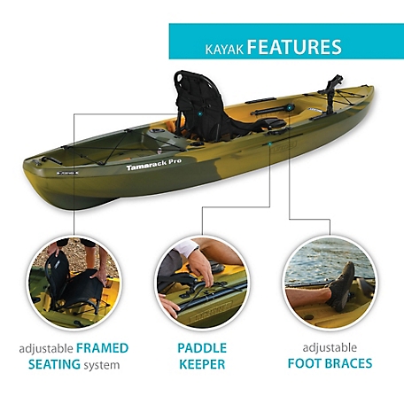 Lifetime Tamarack Pro SOT Fishing Kayak (91318) at Tractor Supply Co.