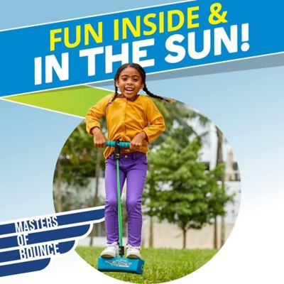 Image showing  My First Foam Pogo Jumper for Kids Fun, Safe Pogo Stick, Ages 3+, Toddler Toys, Up to 250 lbs., Blue