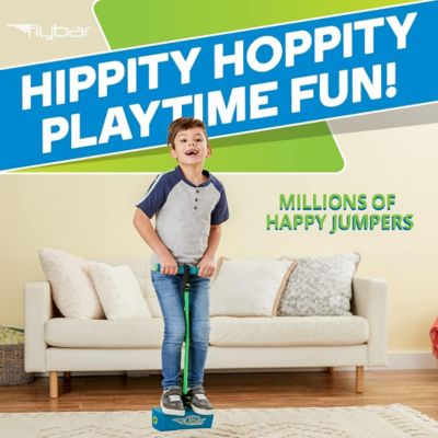 Image showing 5 th Flybar My First Foam Pogo Jumper for Kids Fun, Safe Pogo Stick, Ages 3+, Toddler Toys, Up to 250 lbs., Blue