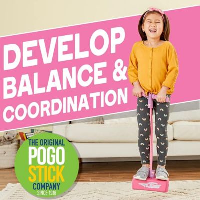 Image showing  My First Foam Pogo Jumper for Kids Fun, Safe Pogo Stick, Ages 3+, Toddler Toys, Up to 250 lbs., Pink