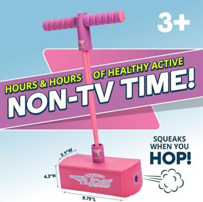 Image showing  My First Foam Pogo Jumper for Kids Fun, Safe Pogo Stick, Ages 3+, Toddler Toys, Up to 250 lbs., Pink