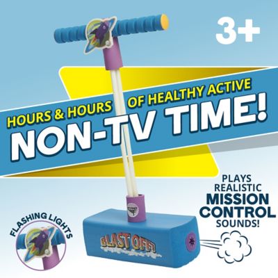 Image showing  My First Foam Pogo Jumper for Kids Fun, Safe Pogo Stick, Ages 3+, Toddler Toys, Up to 250 lb., Rocket