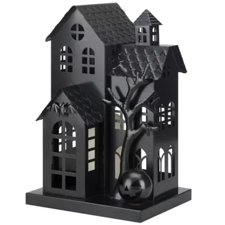 Red Shed 14" Halloween House Lantern Halloween Novelty Lights