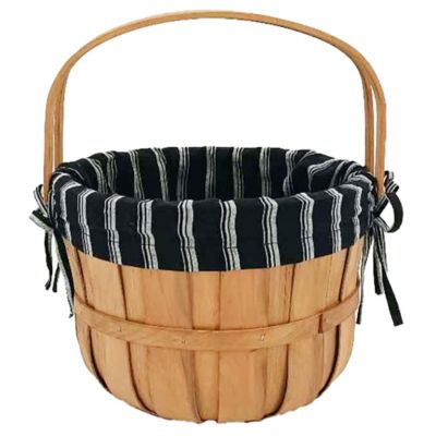 Red Shed Wooden Apple Basket with Handles & Liner