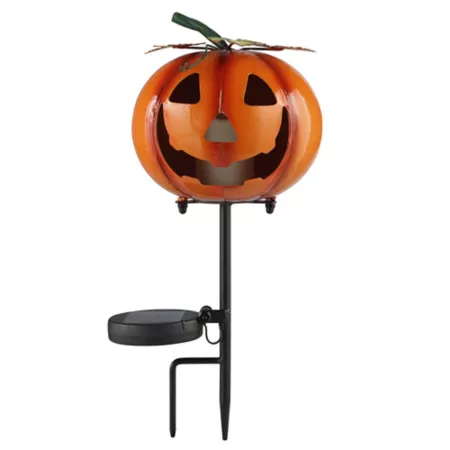 Red Shed Jack O' Lantern Solar Stake Halloween Yard Stakes