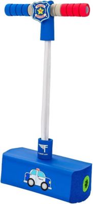 Flybar My First Foam Pogo Jumper for Kids Fun, Safe Pogo Stick, Ages 3+, Toddler Toys, Up to 250 lbs., Blue Police