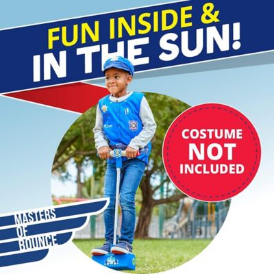 Image showing  My First Foam Pogo Jumper for Kids Fun, Safe Pogo Stick, Ages 3+, Toddler Toys, Up to 250 lbs., Blue Police