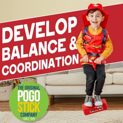 Image showing  My First Foam Pogo Jumper for Kids Fun, Safe Pogo Stick, Ages 3+, Toddler Toys, Up to 250 lbs., Fire