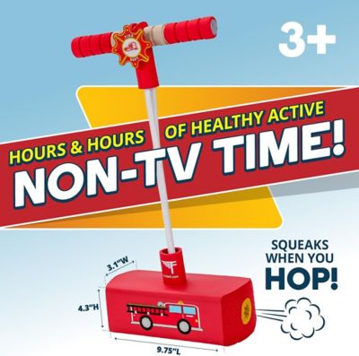 Image showing  My First Foam Pogo Jumper for Kids Fun, Safe Pogo Stick, Ages 3+, Toddler Toys, Up to 250 lbs., Fire