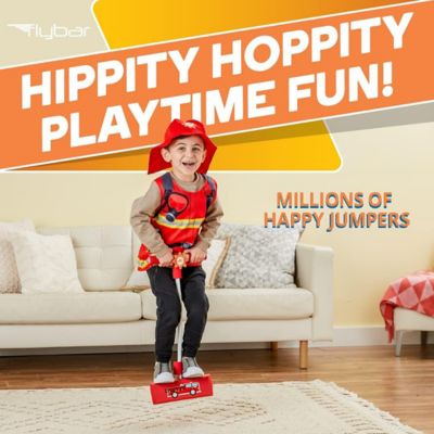 Image showing 5 th Flybar My First Foam Pogo Jumper for Kids Fun, Safe Pogo Stick, Ages 3+, Toddler Toys, Up to 250 lbs., Fire