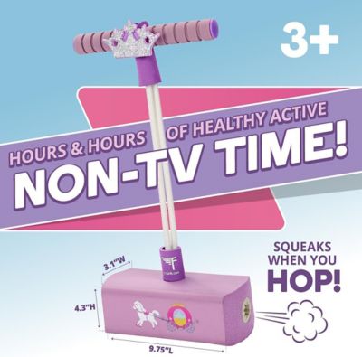 Image showing  My First Foam Pogo Jumper for Kids Fun, Safe Pogo Stick, Ages 3+, Toddler Toys, Up to 250 lbs., Princess