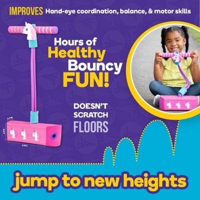 Image showing  My First Foam Pogo Jumper for Kids Fun, Safe Pogo Stick, Ages 3+, Toddler Toys, Up to 250 lbs., Unicorn