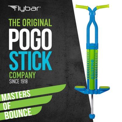 Image showing  Master 2.0 Foam Pogo Stick for Boys' and Girls Ages 9 and Up, 80-160 lb., Blue/Green