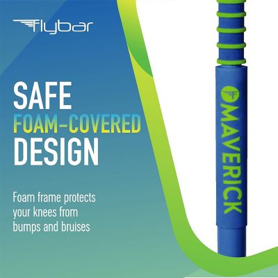 Image showing  Maverick 2.0 Foam Pogo Stick for Kids Ages 5 and Up, 40-80 lbs, Blue/Green
