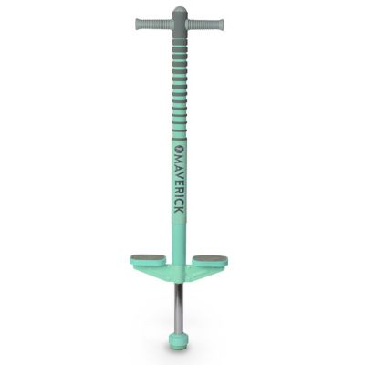 Flybar Maverick 2.0 Foam Pogo Stick for Kids Ages 5 and Up, 40-80 lbs, Grey/Sea