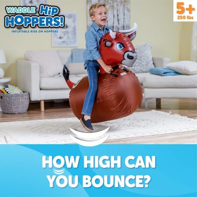 Image showing  Large Inflatable Bouncy Hopper - Ride On, Indoor, Outdoor Toys, Toys for Girls' and Boys, Up to 250lbs, Age 5+, Bull