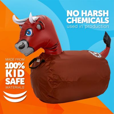 Image showing  Large Inflatable Bouncy Hopper - Ride On, Indoor, Outdoor Toys, Toys for Girls' and Boys, Up to 250lbs, Age 5+, Bull