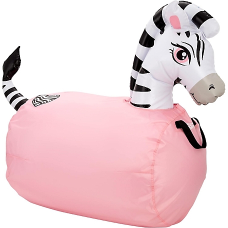 Waddle Large Inflatable Bouncy Hopper - Ride On, Indoor, Outdoor Toys, Toys for Girls' and Boys, Up to 250lbs, Age 5+, Zebra