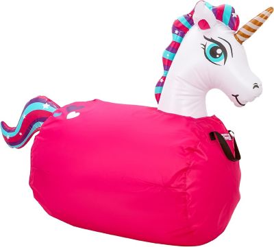 Waddle Large Inflatable Bouncy Hopper - Ride On, Indoor/Outdoor Toys for Kids, Up to 250 lbs., Age 5+, Unicorn