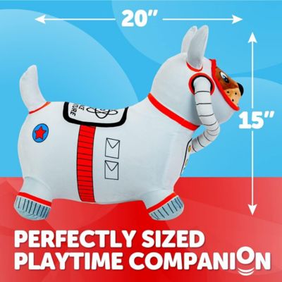 Image showing 5 th Waddle Bouncy Hopper Inflatable Animal Hopping Plush, Indoor and Outdoor Toy for Toddlers and Kids, Pump Included, Space Dog