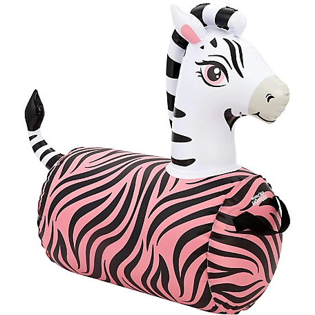 Waddle Hip Hopper Inflatable Hopping Animal Bouncer, Ages 2+, Supports Up to 85 lbs., Zebra