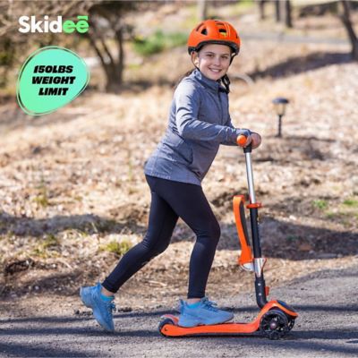 Image showing 5 th SKIDEE Toddlers' 3-Wheel Folding Scooter with Adjustable Seat, Ages 2-12, Orange