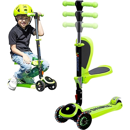 SKIDEE Toddler, Kids Scooter 3 Wheel Scooter, Adjustable, Folding Scooter, Kick Scooters for Kids, Green