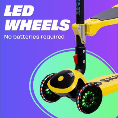 Image showing  Toddler, Kids Scooter 3 Wheel Scooter, Adjustable, Folding Scooter, Kick Scooters for Kids, Yellow