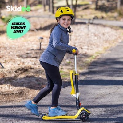 Image showing 5 th SKIDEE Toddler, Kids Scooter 3 Wheel Scooter, Adjustable, Folding Scooter, Kick Scooters for Kids, Yellow