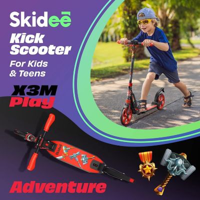Image showing  Kids Scooter 2 Wheel Scooter, Adjustable Handles, Folding Scooter, Kick Scooters, Ages 5 and Up, Adventure