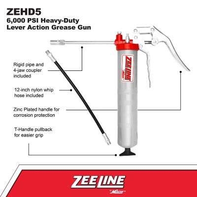 Image showing  6,000 PSI Heavy-Duty Pistol Action Grease Gun, ZEHD5