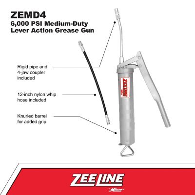 Image showing  6,000 PSI Medium-Duty Lever Action Grease Gun, ZEMD4