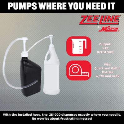 Image showing 5 th Zeeline by Milton Hand Pump For Quart Bottles (28mm Neck)