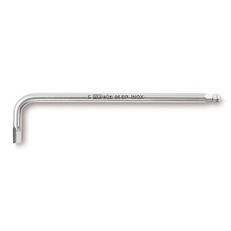 Beta Tools 96BPINOX Inox Stainless Steel, Ball End Hex Key, Extra Long, 2.5 mm