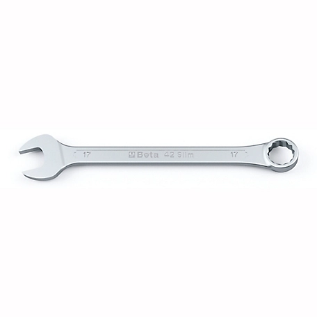 Beta Tools 42SLIM 12 Point 15 degree Offset Combination Wrench, Slim Profile, Metric, 13 mm