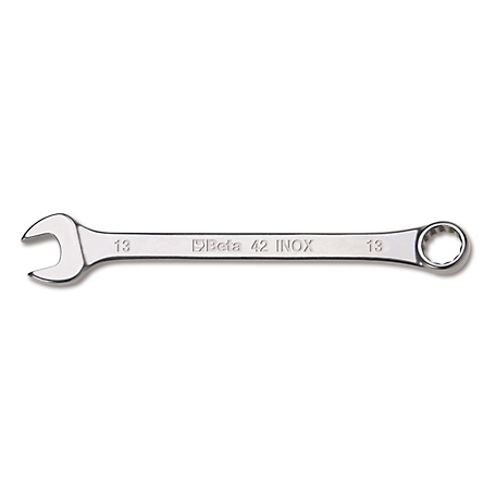 Beta Tools 42INOX 12-Point 15 degree Offset Combination Wrench - Metric, Stainless Steel, 6 mm