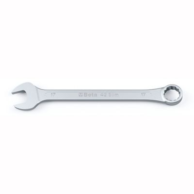 Beta Tools 42SLIM 12-Point 15 degree Offset Combination Wrench, Slim Profile, Metric, 16 mm